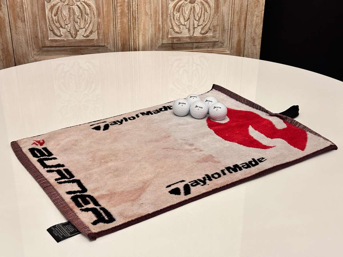 Taylor Made Golf Towel & Golf Ball Selection
