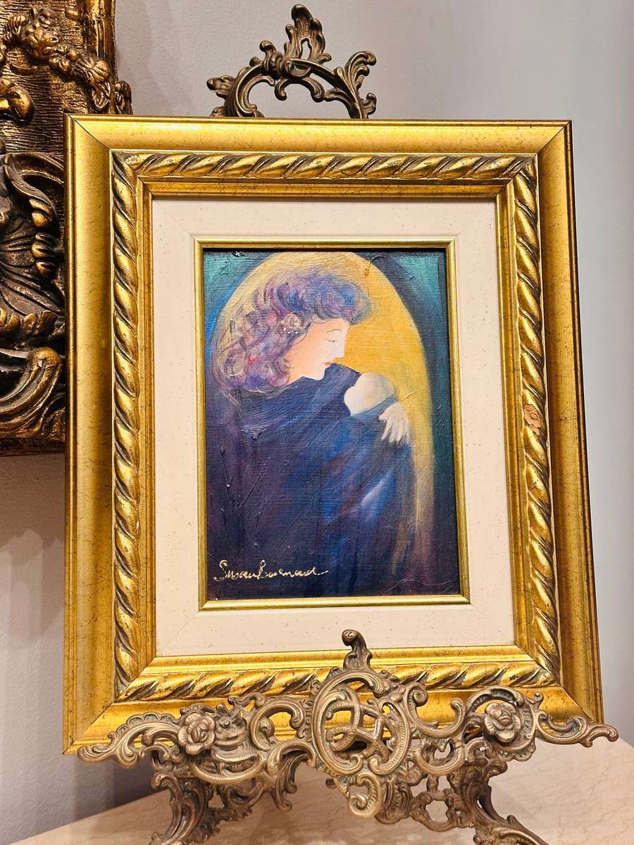 Exquisite Original Vintage Painting By Susan Barnard