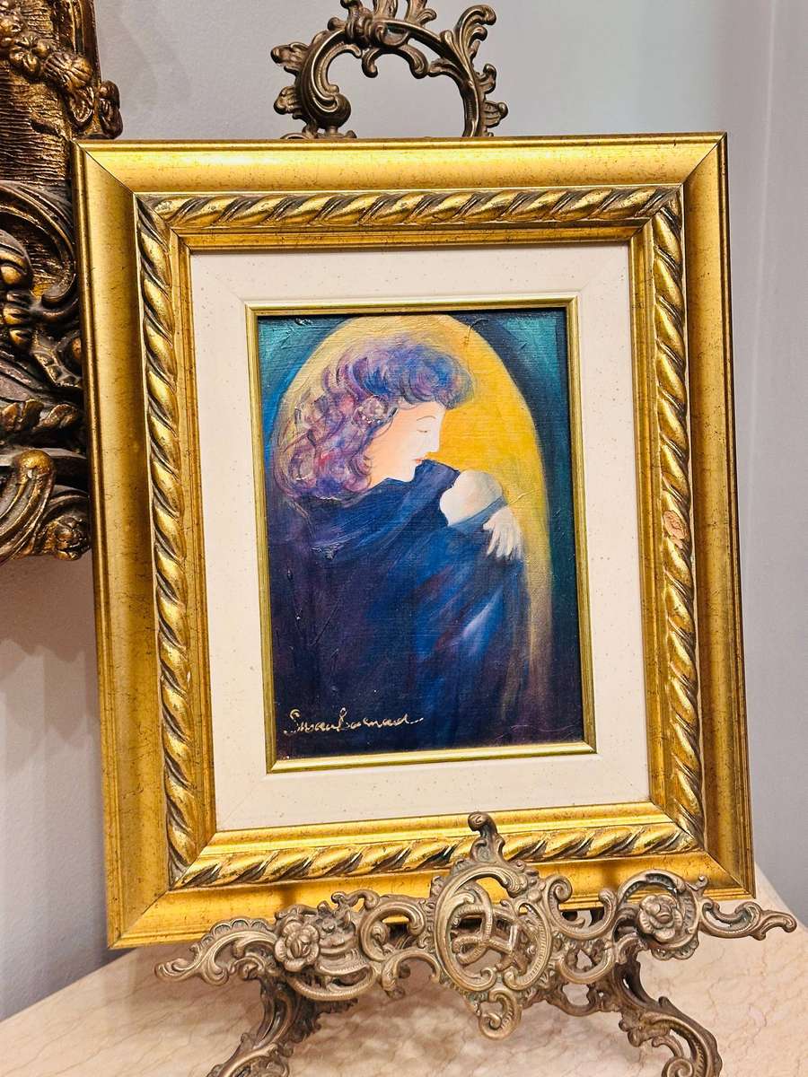 Exquisite Original Vintage Painting By Susan Barnard
