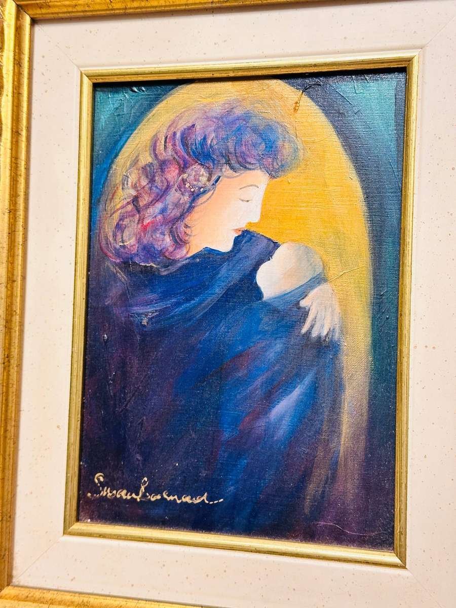 Exquisite Original Vintage Painting By Susan Barnard