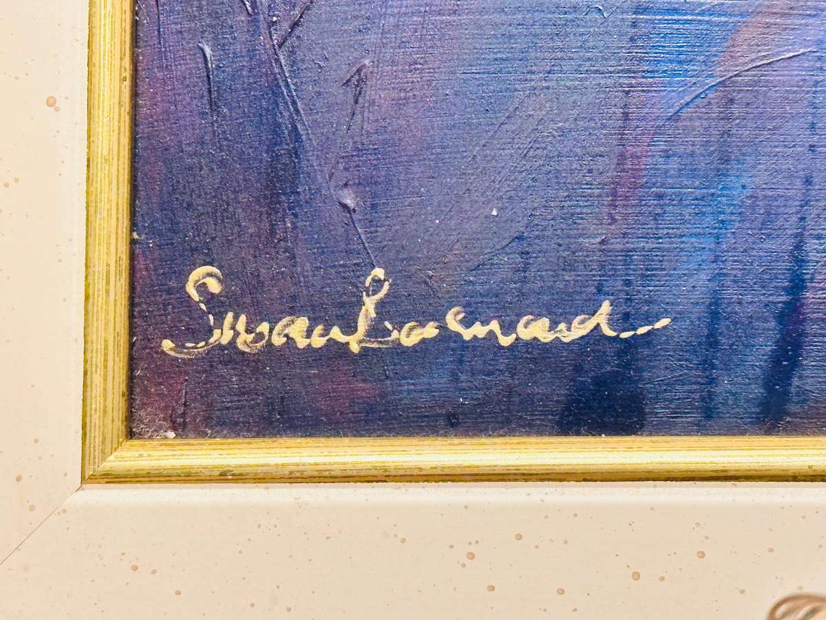 Exquisite Original Vintage Painting By Susan Barnard