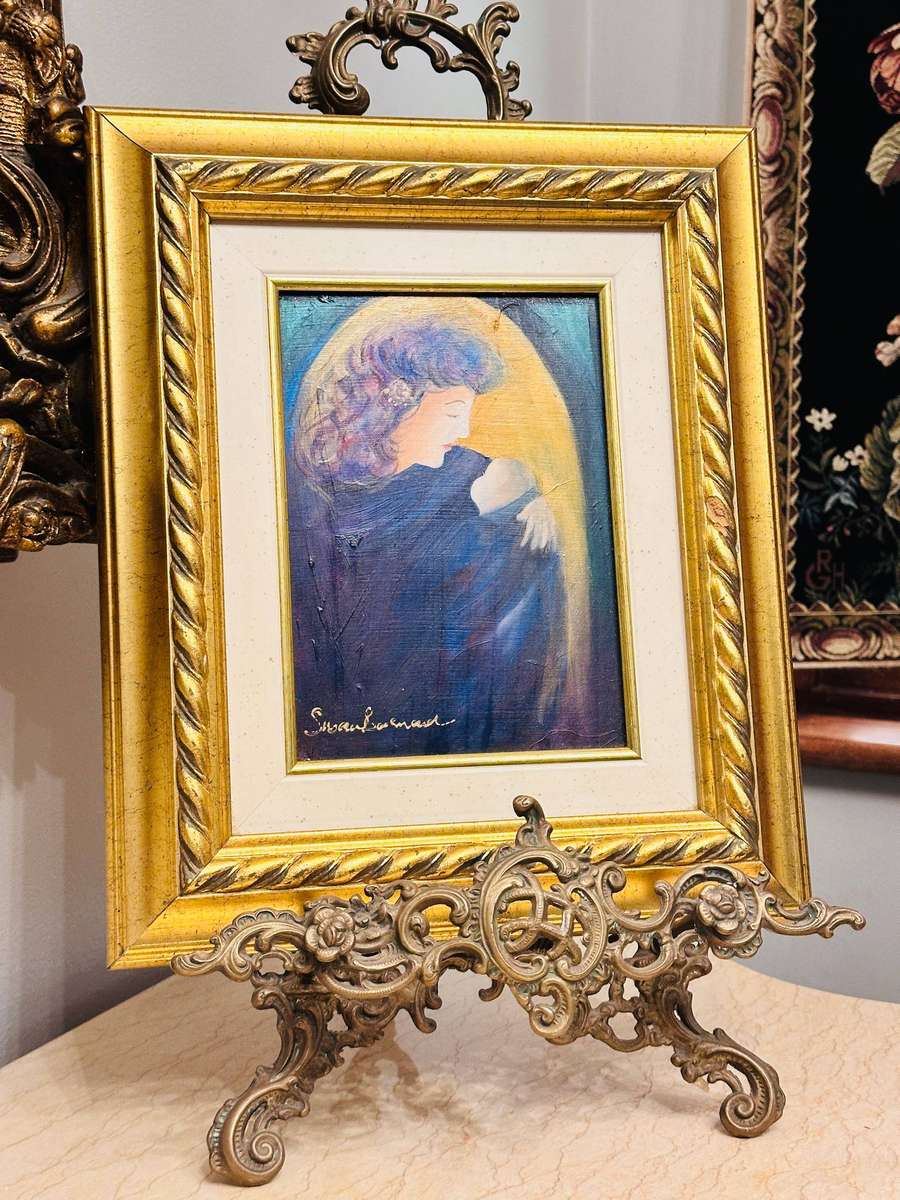 Exquisite Original Vintage Painting By Susan Barnard