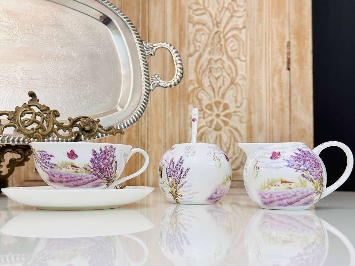 Dora Papis Signature Collection Fine Porcelain Tea Serving Set
