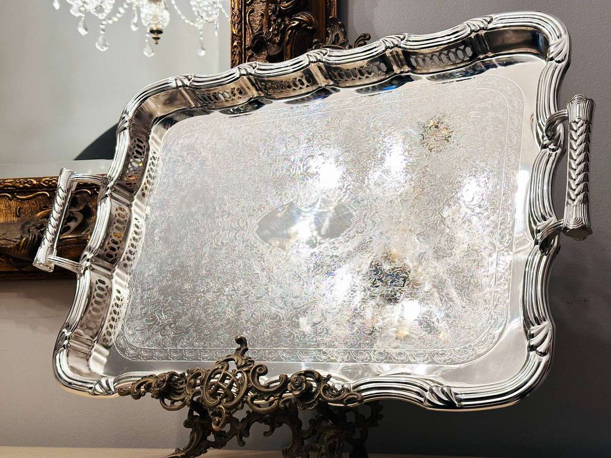 Exquisite Vintage Large Statement Tray