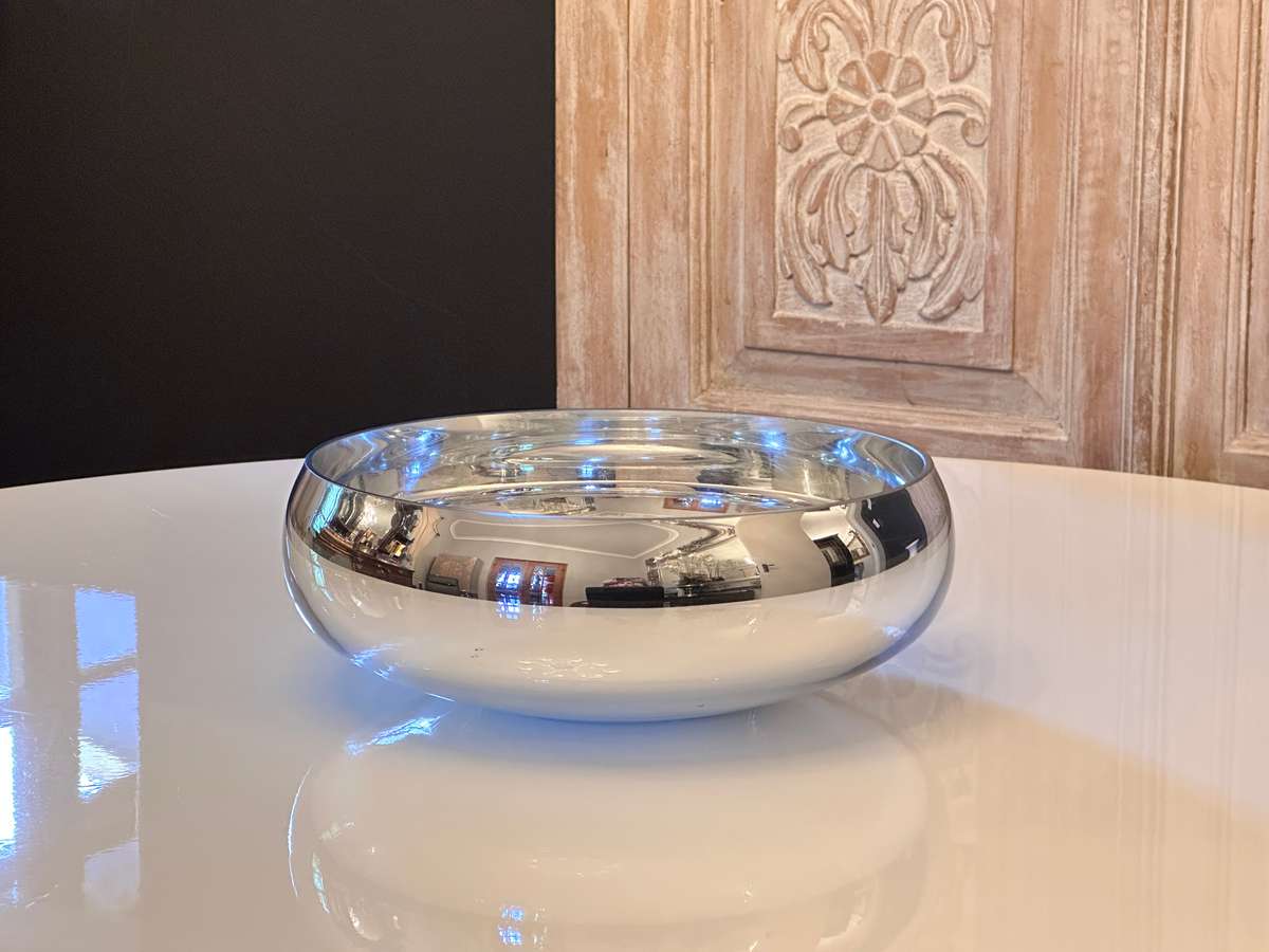 Exquisite Silver Glass Centre Piece