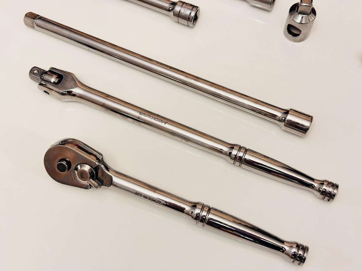 MasterCraft Complete Ratchet & Socket Set 3/8 Inch in Case