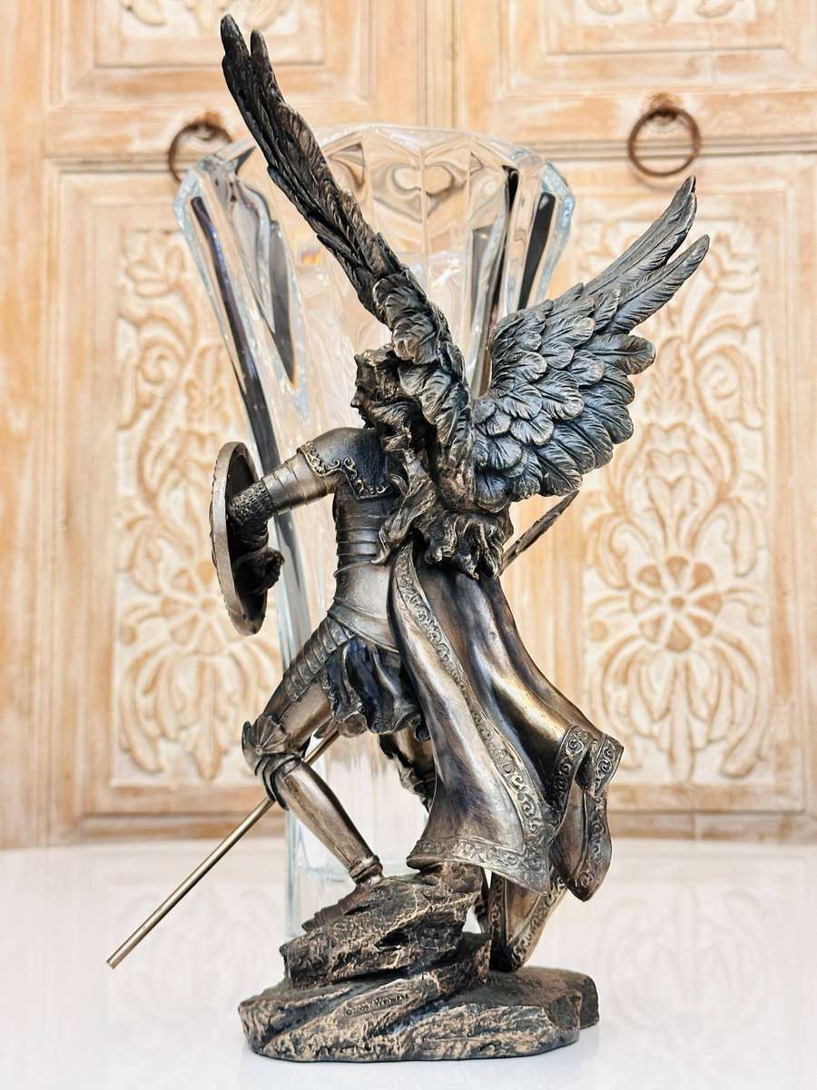 Veronese Bronze Cast Large Statement Angel Statue