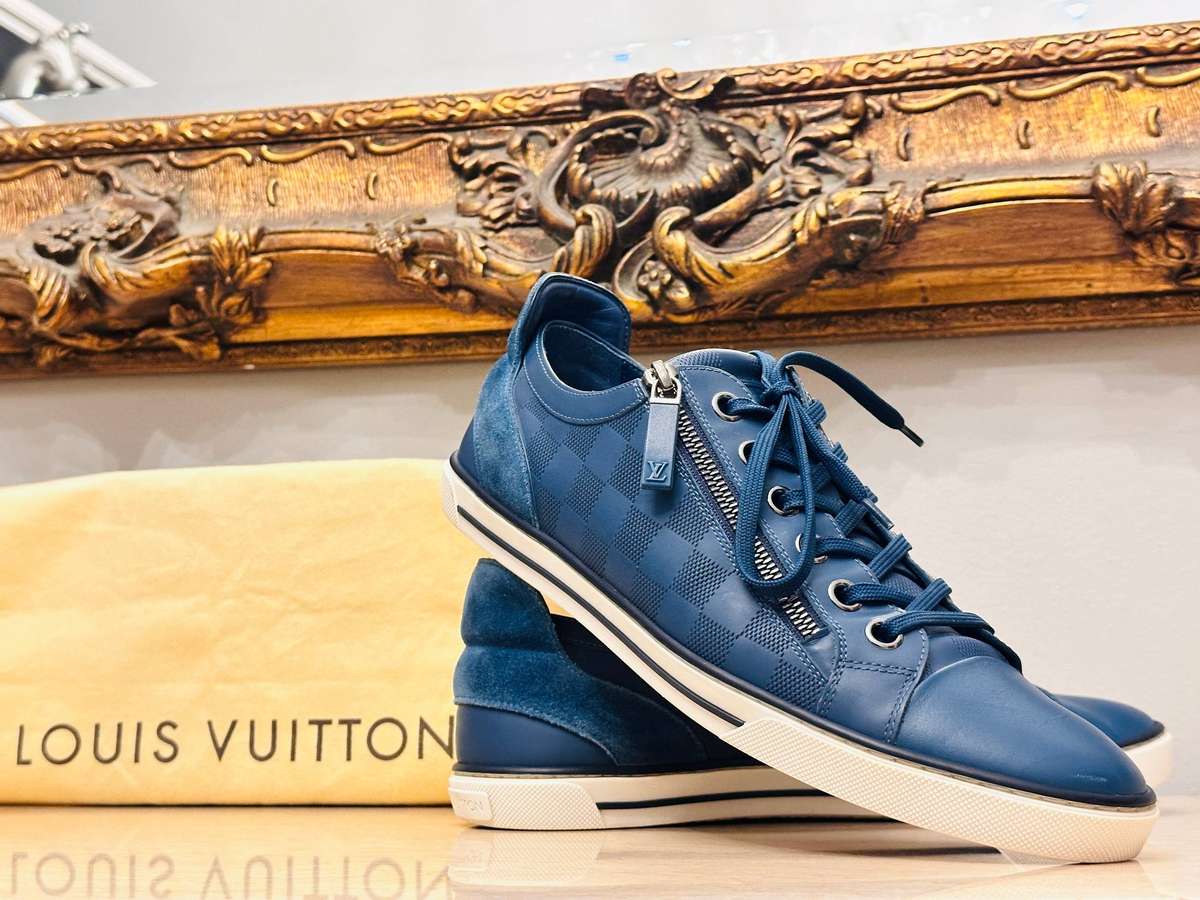 Louis Vuitton Iconic Damier Signature Collection Leather Shoes