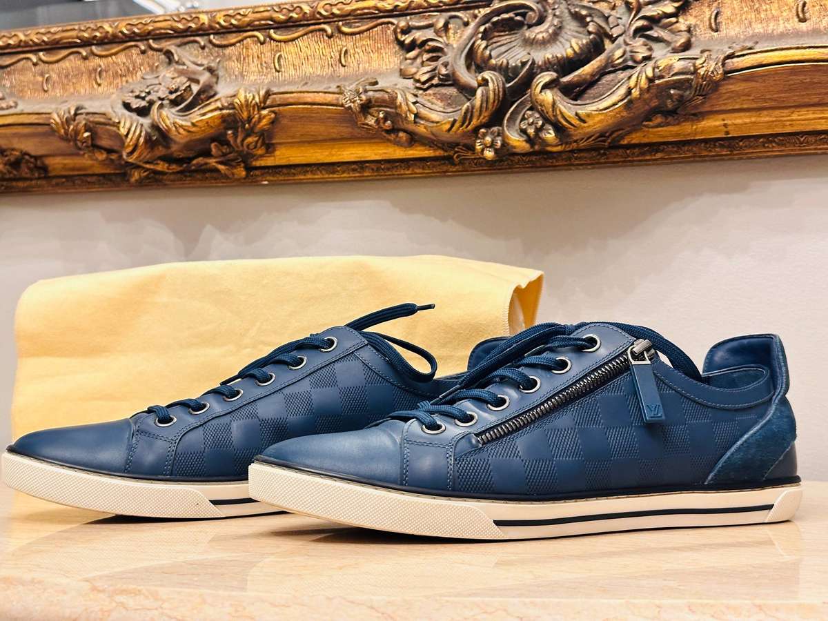 Louis Vuitton Iconic Damier Signature Collection Leather Shoes