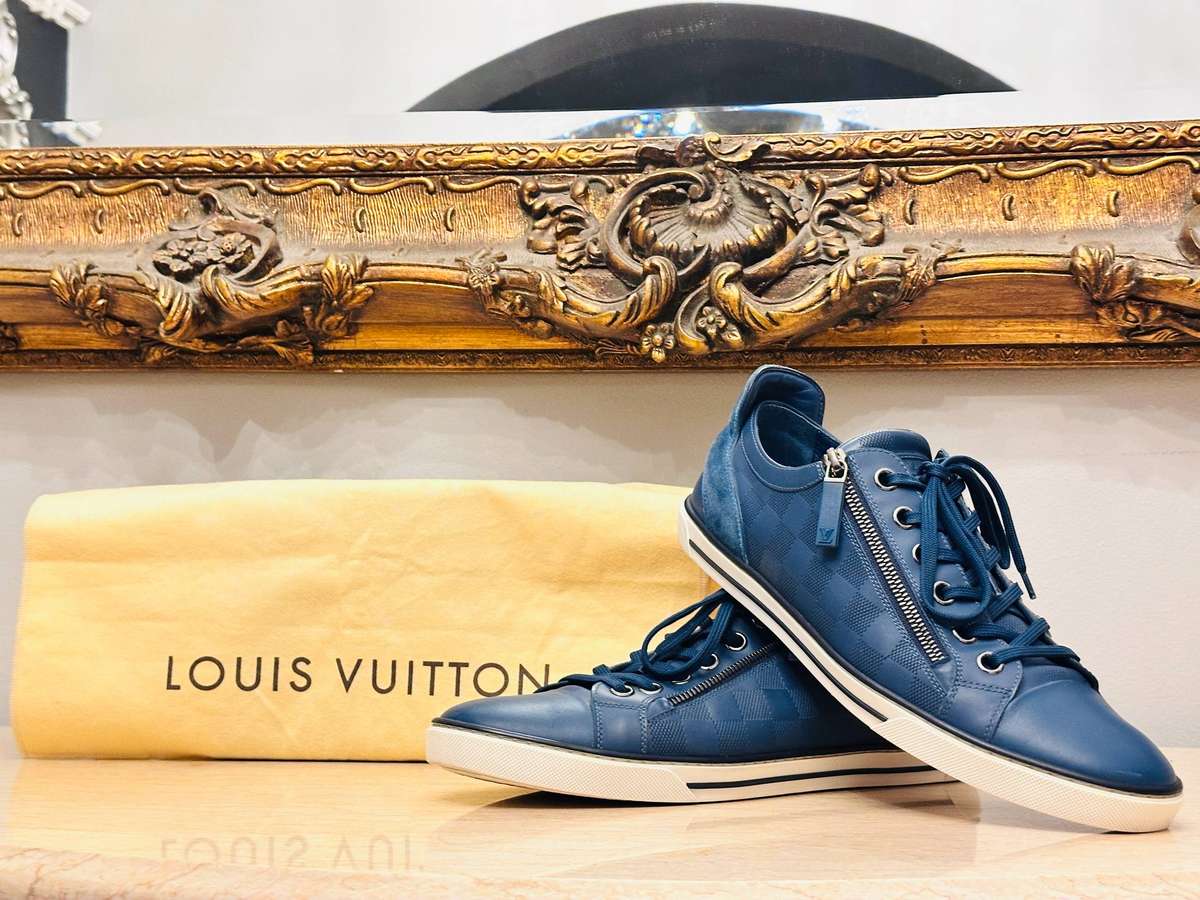Louis Vuitton Iconic Damier Signature Collection Leather Shoes