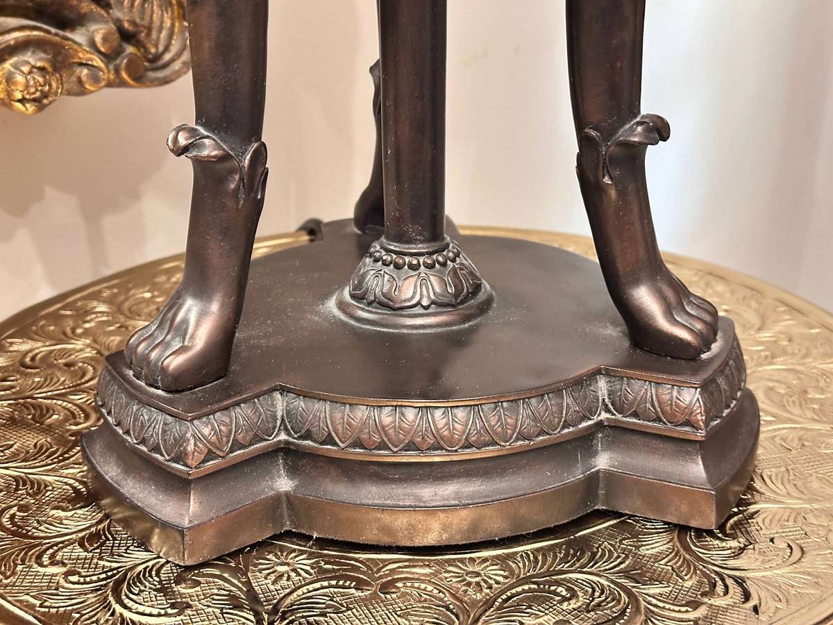 Exquisite Vintage Large Angel Statement Lamp