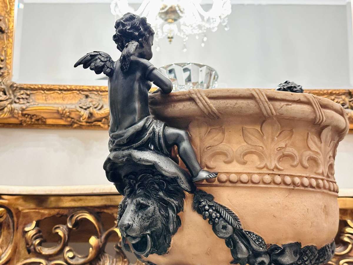 Vintage French Large Cherub Statement Piece