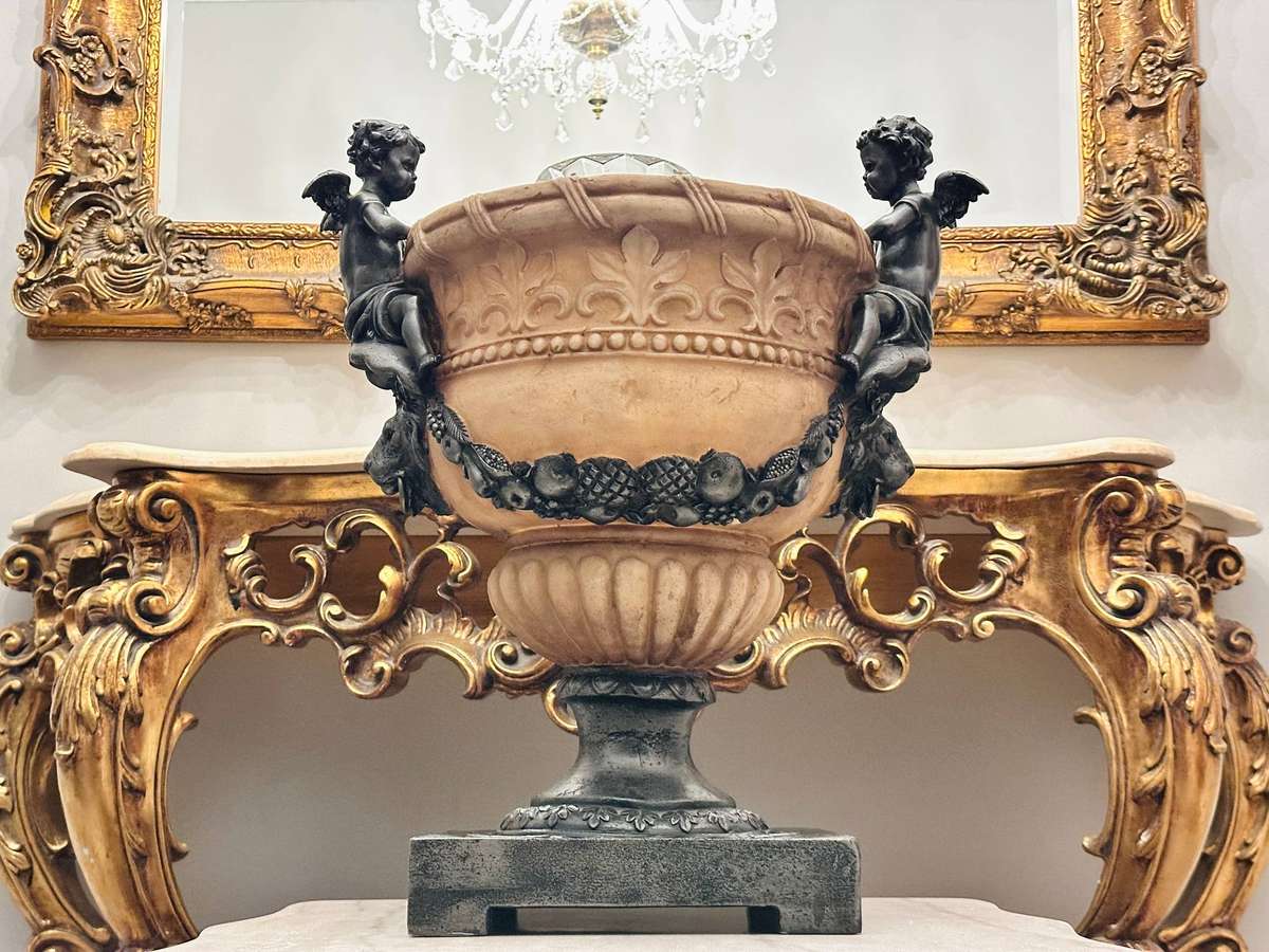 Vintage French Large Cherub Statement Piece