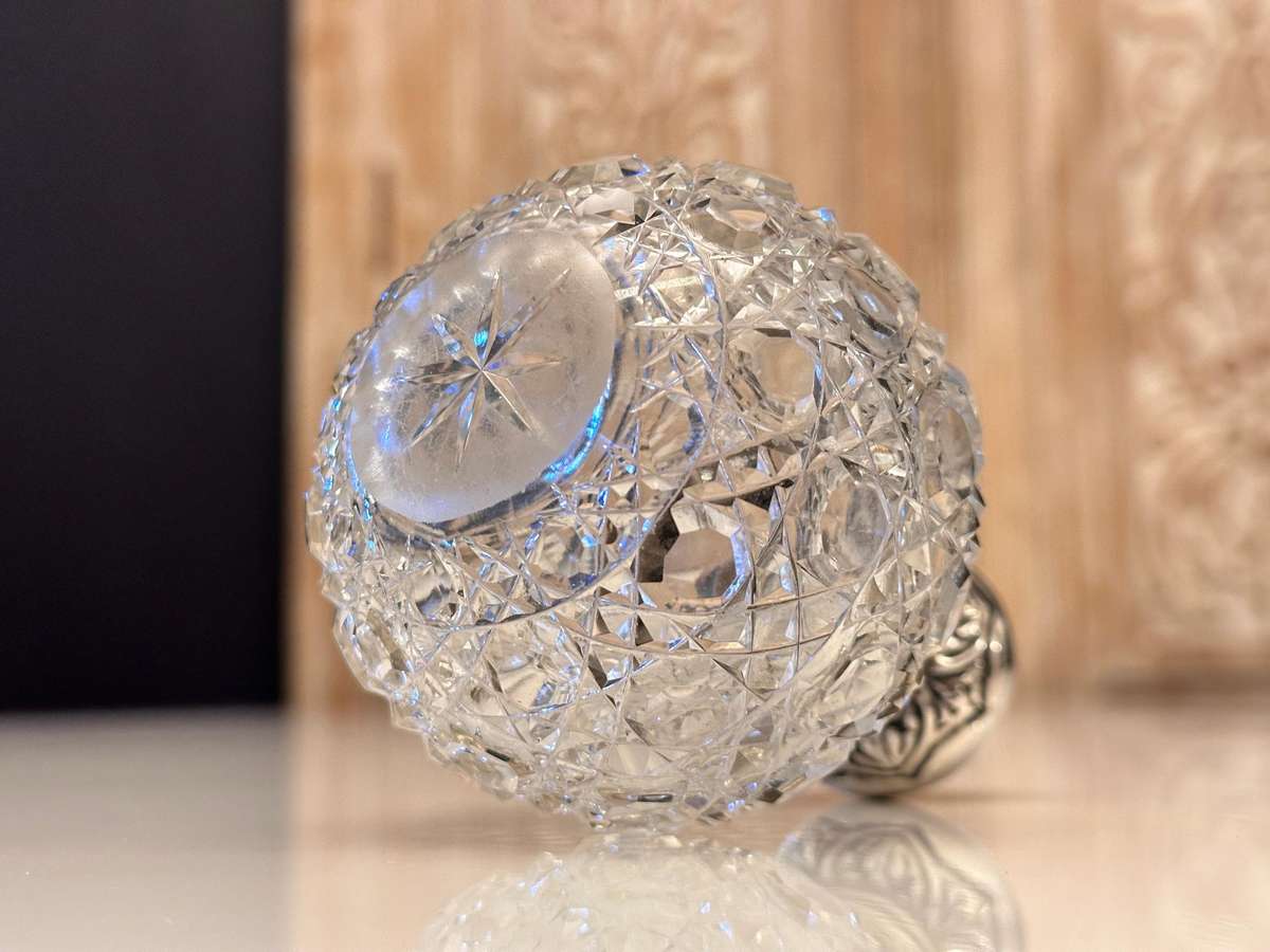 Sterling Silver Exquisite Victorian Birmingham Large Perfume Bottle