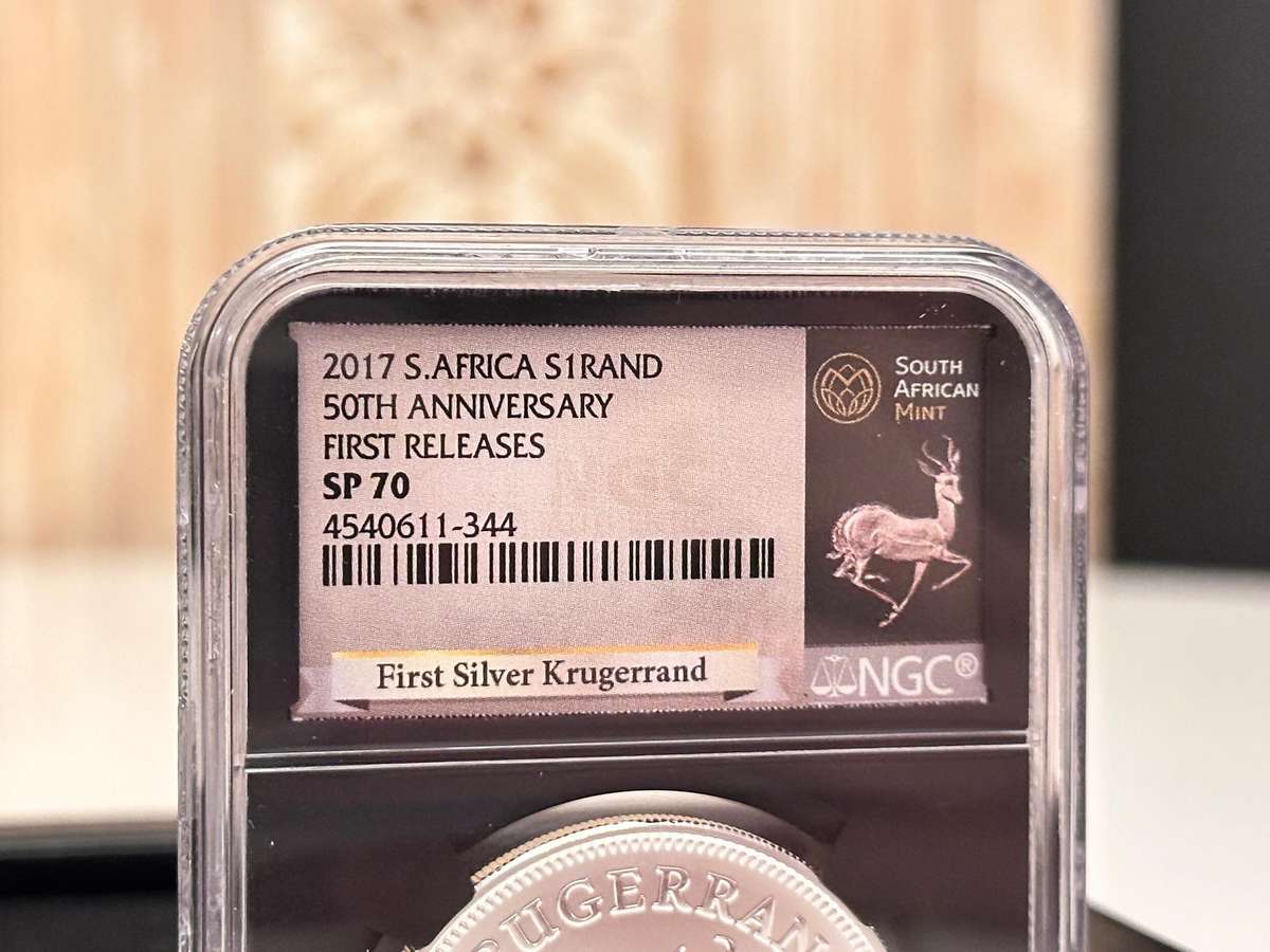 2017 KRUGERRAND - First Releases NGC SP70 Graded Silver 1oz