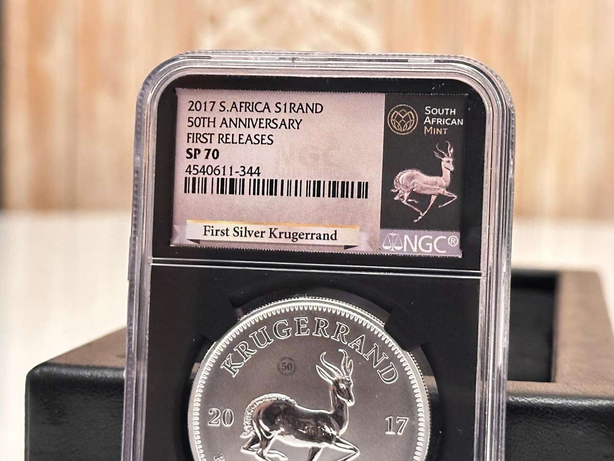 2017 KRUGERRAND - First Releases NGC SP70 Graded Silver 1oz