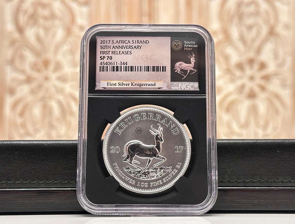 2017 KRUGERRAND - First Releases NGC SP70 Graded Silver 1oz