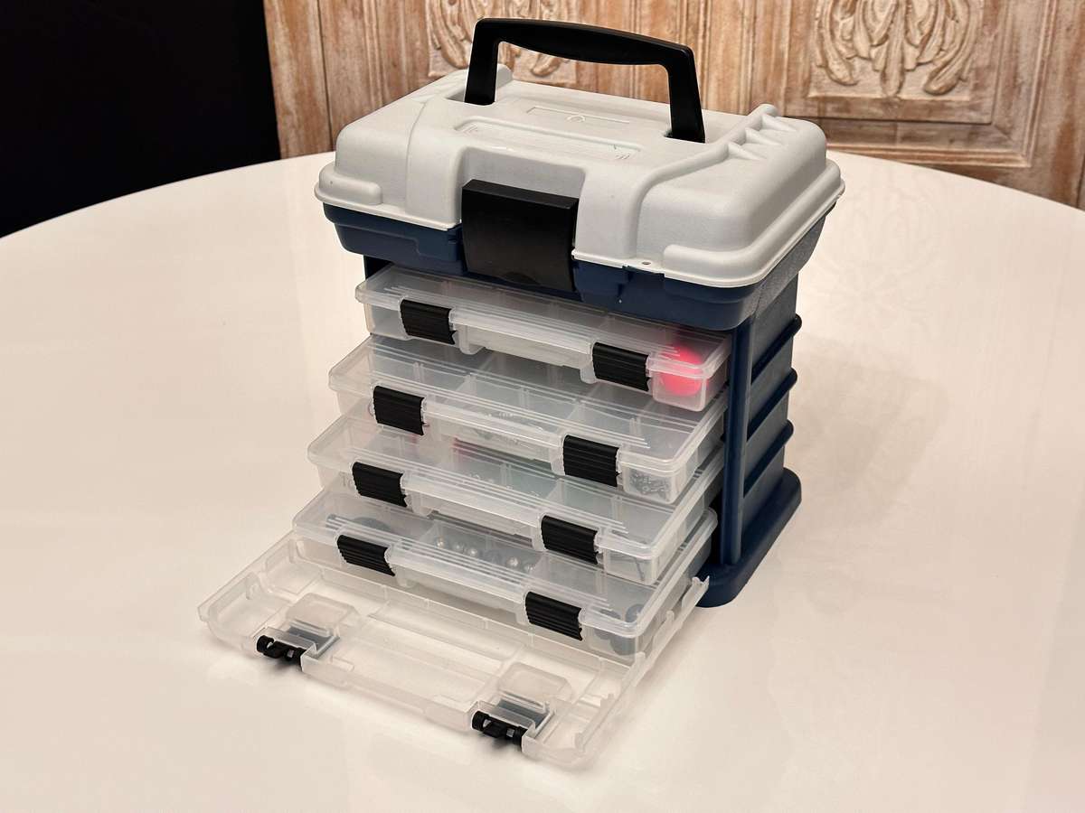 Complete Fishing Tackle Selection with Multi Draw Storage Tackle Box