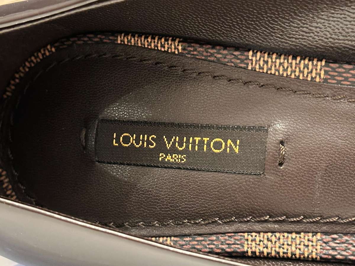 Louis Vuitton Damier Collection High Heel Shoes with Original Bag