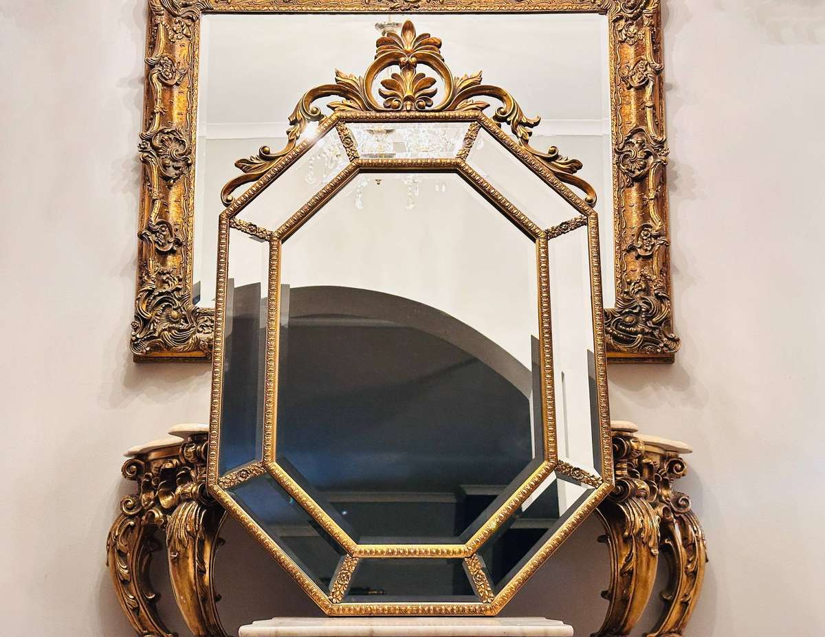 Vintage French Gilt Large 1.5m Statement Mirror