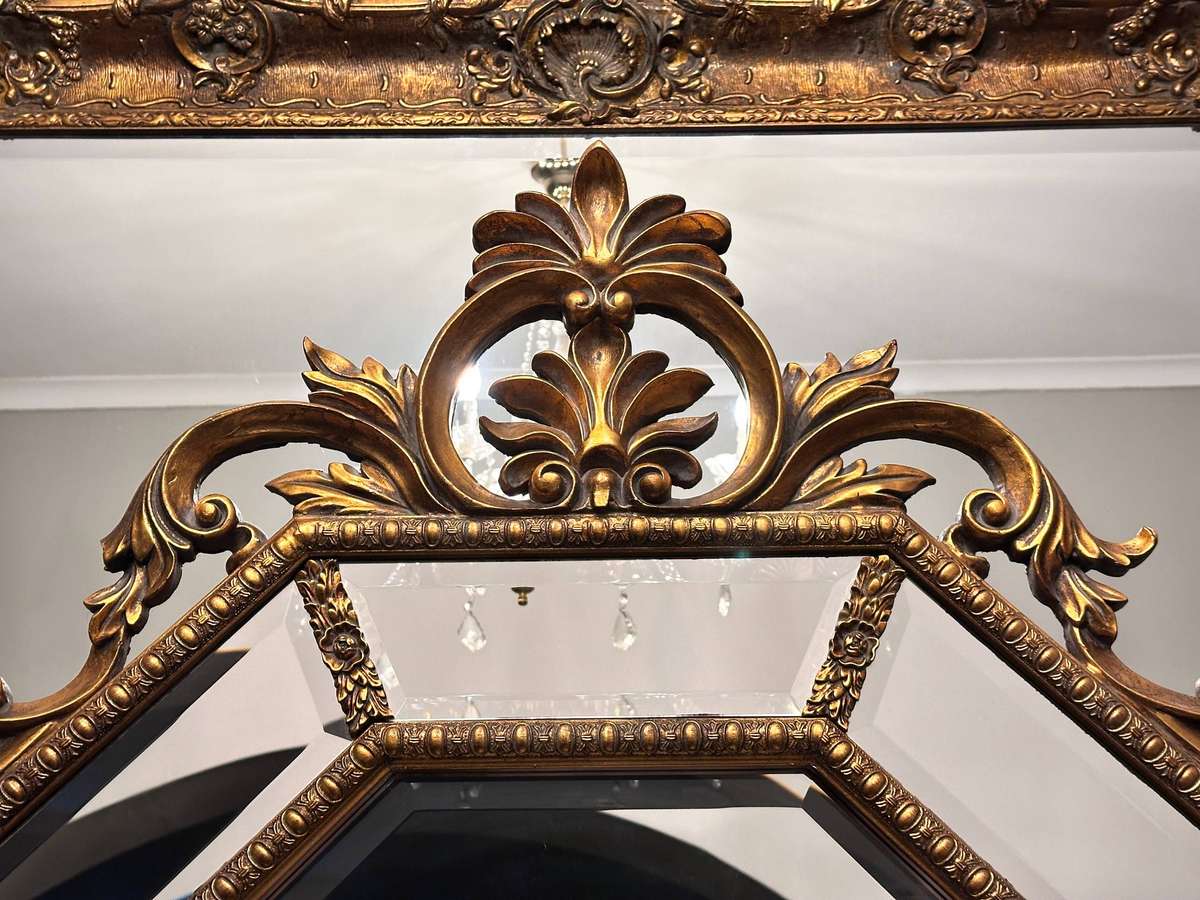 Vintage French Gilt Large 1.5m Statement Mirror