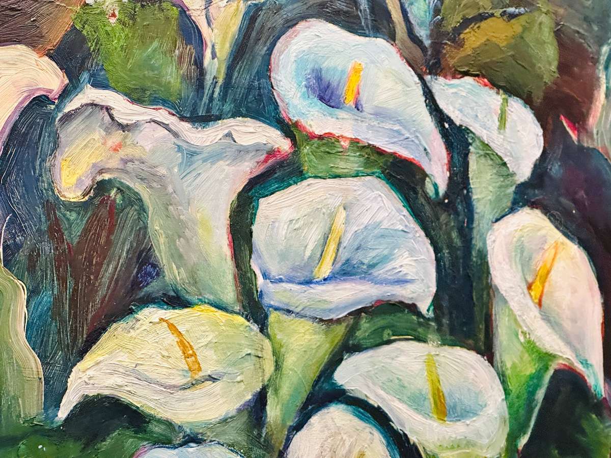 Exquisite Large Vintage Original Oil Statement Piece