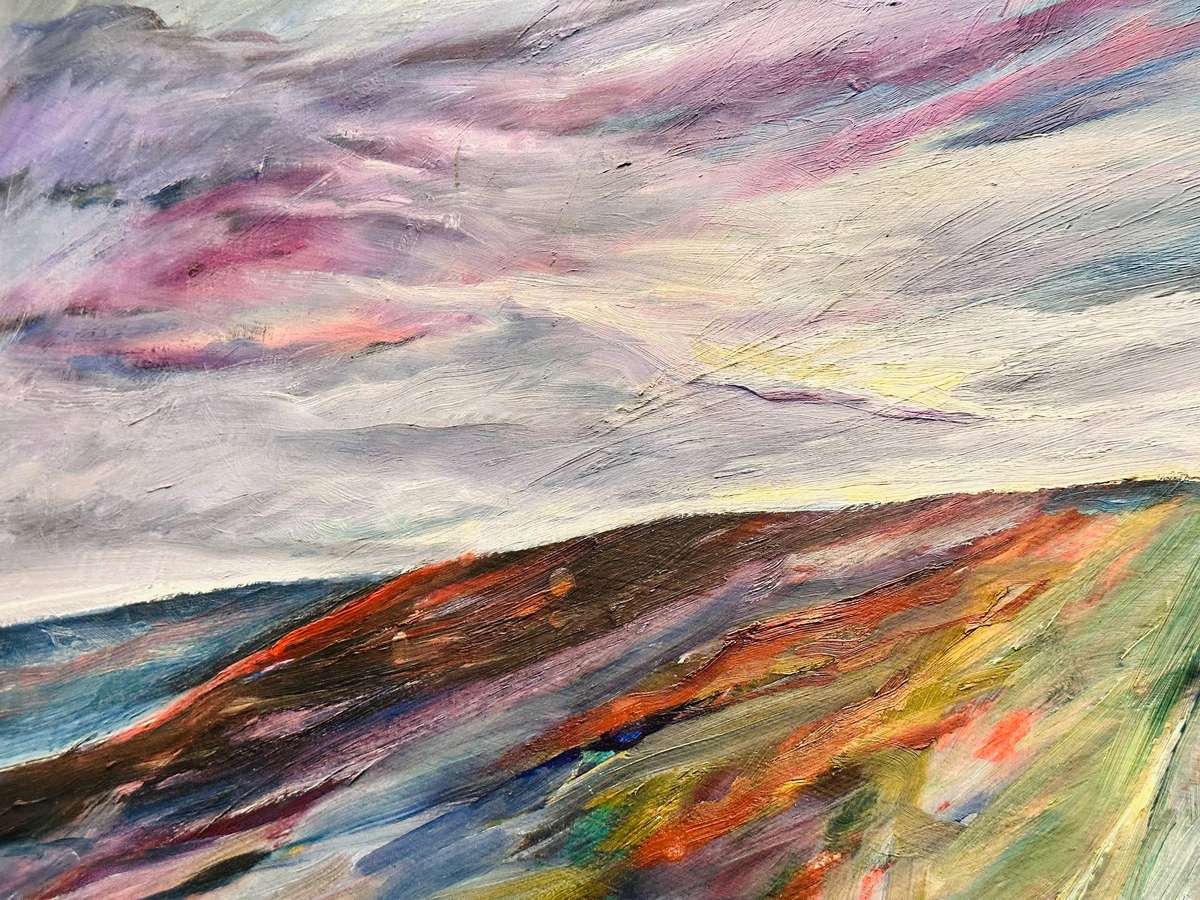 Exquisite Large Vintage Original Oil Statement Piece