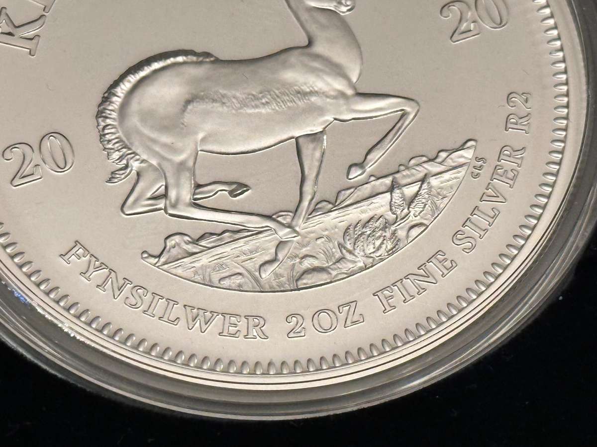 2oz Silver Proof Krugerrand 2020 - In Original SA Mint box with Certificate