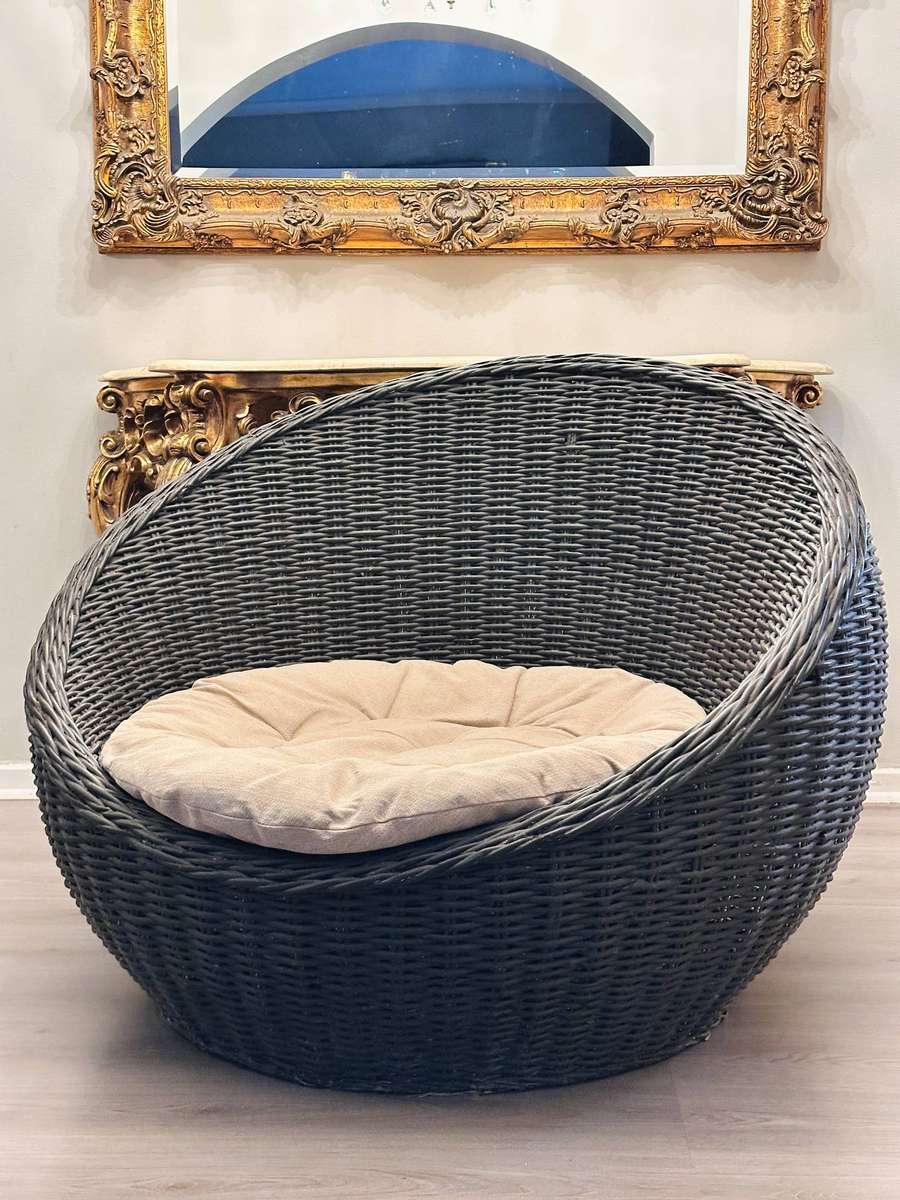Designer Large Bubble Wicker Statement Chair