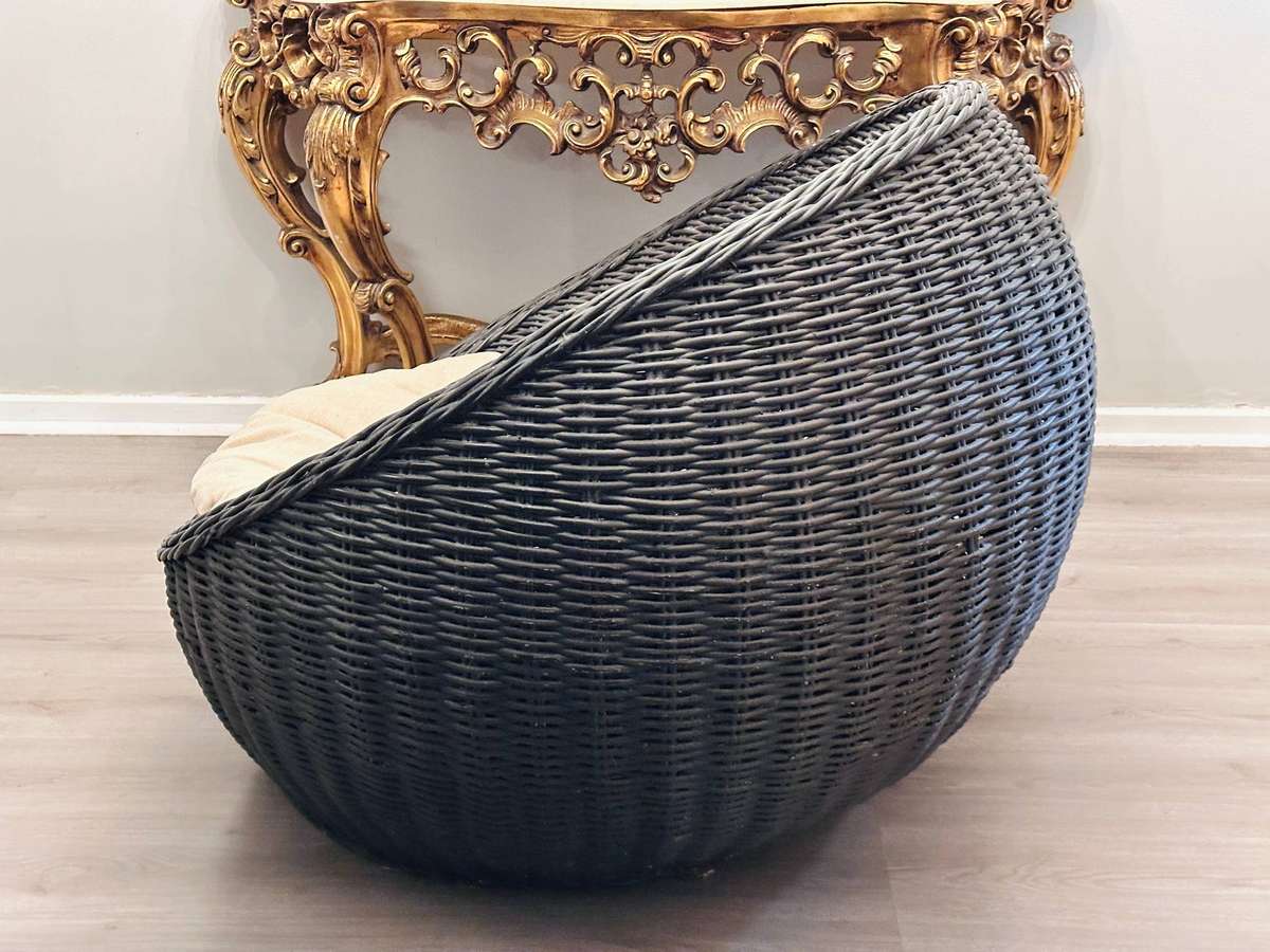 Designer Large Bubble Wicker Statement Chair