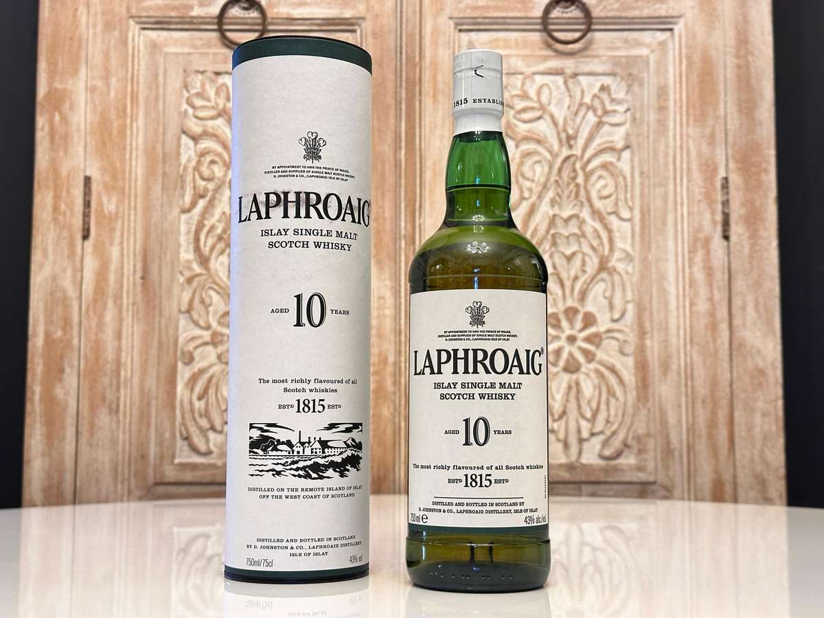 Laphroaig 10 Year Old Single Malt Whisky in Box