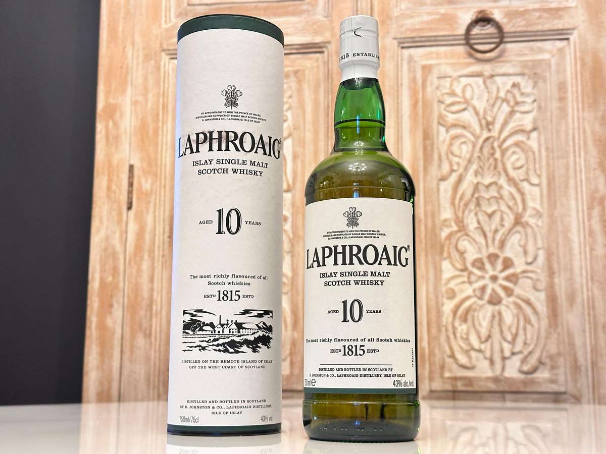 Laphroaig 10 Year Old Single Malt Whisky in Box
