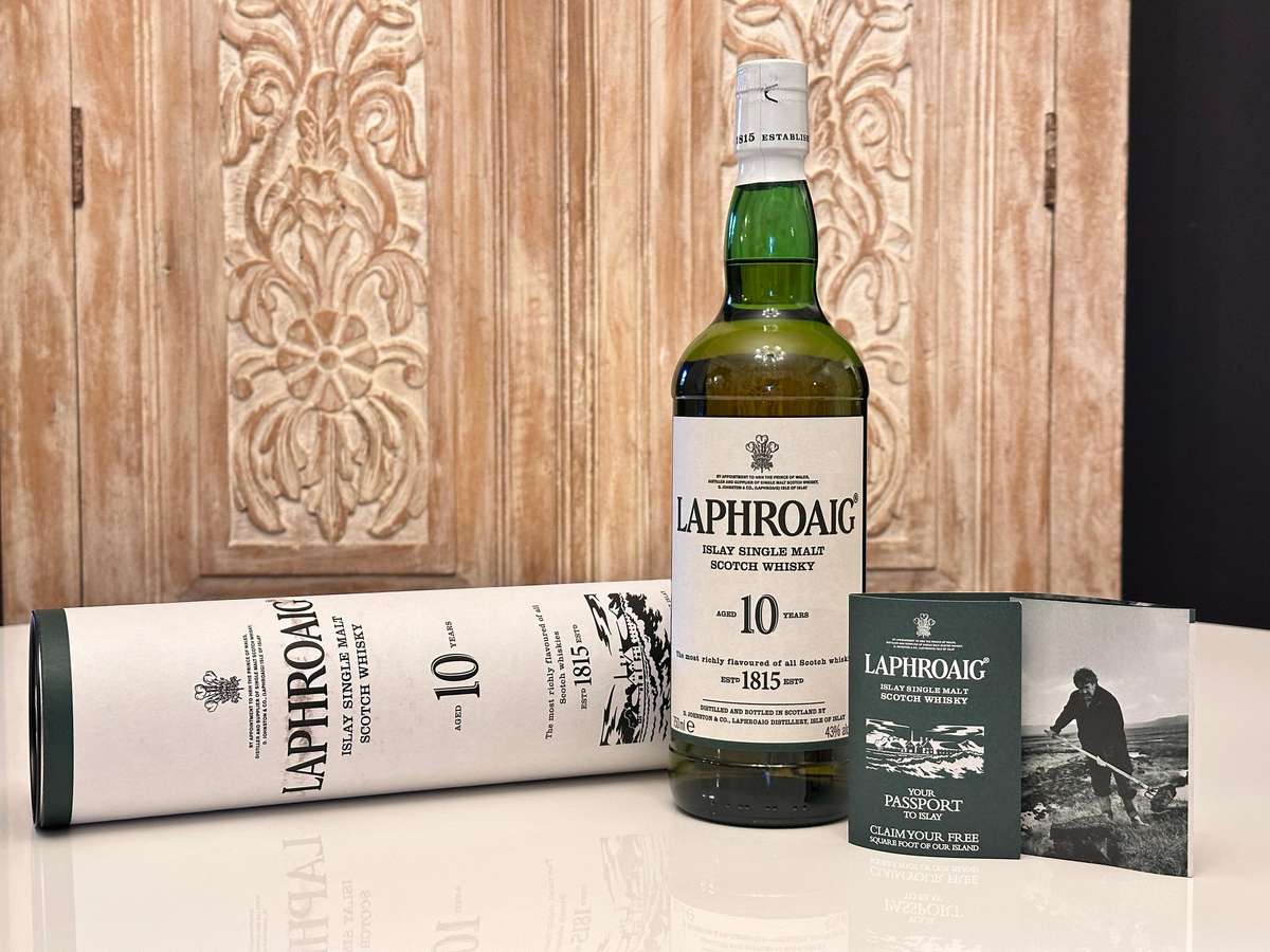 Laphroaig 10 Year Old Single Malt Whisky in Box