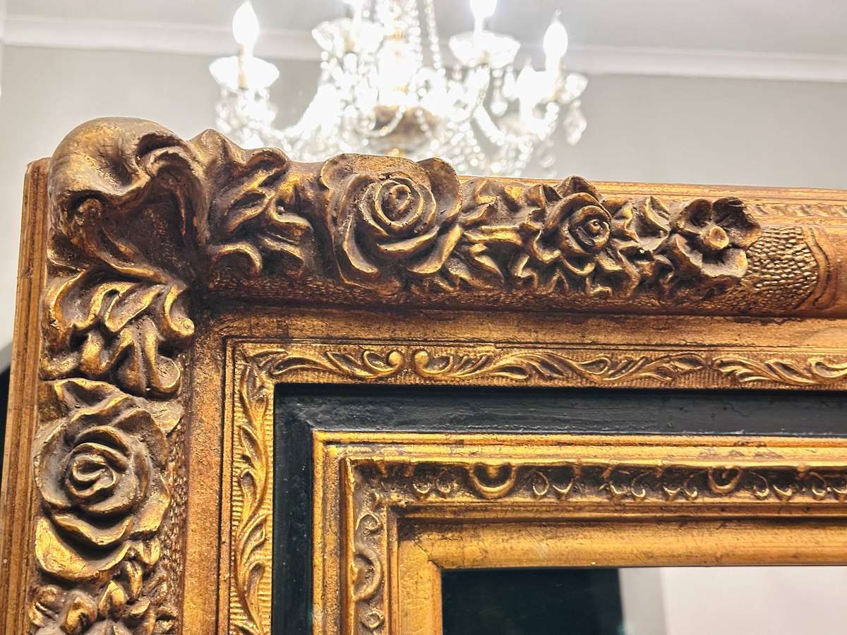 Vintage French Gilt Large Statement Mirror