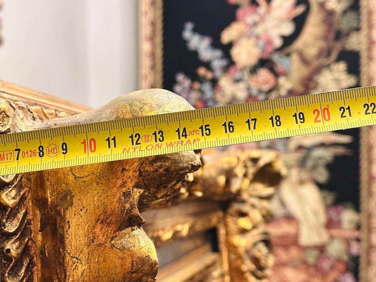 Vintage French Gilt Large Statement Mirror