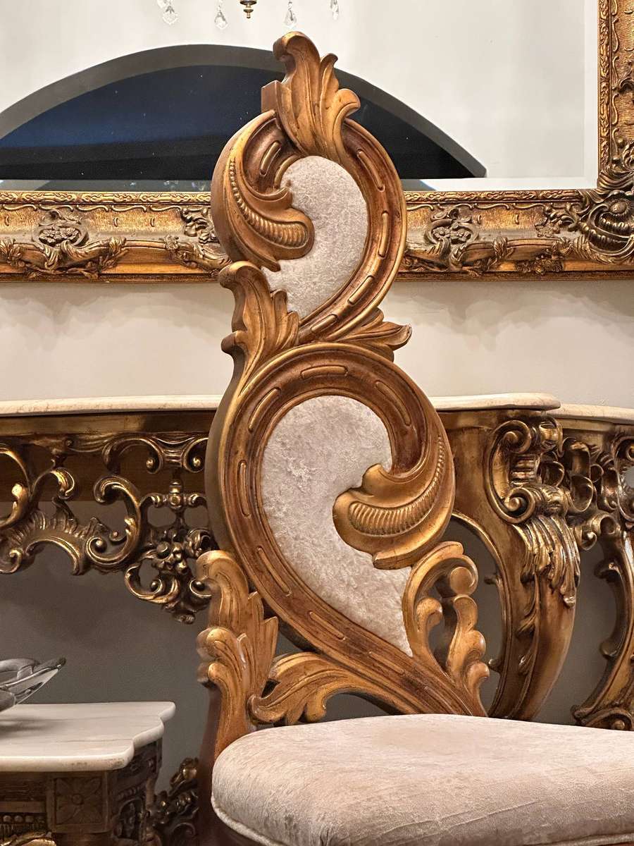 Vintage French Baroque Gilt Statement Chair