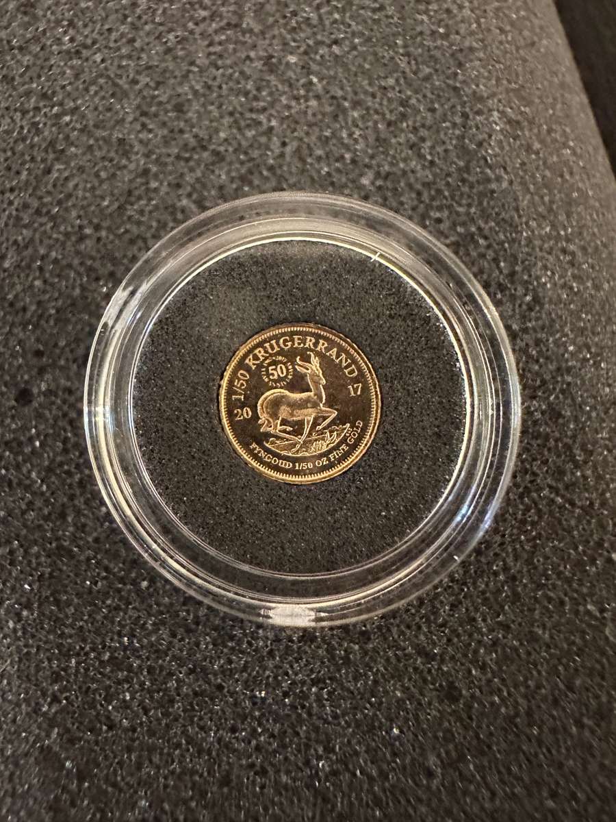 2017 1/50 oz Gold Krugerrand Proof with SA Mint Box & Certificate - 50th Anniversary