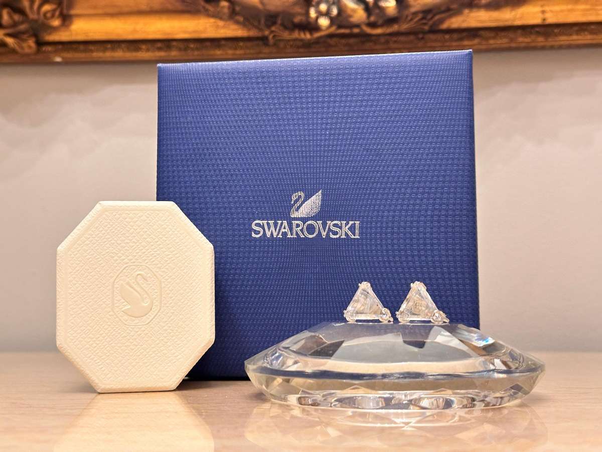 Swarovski Showstopper Earrings with Original Box