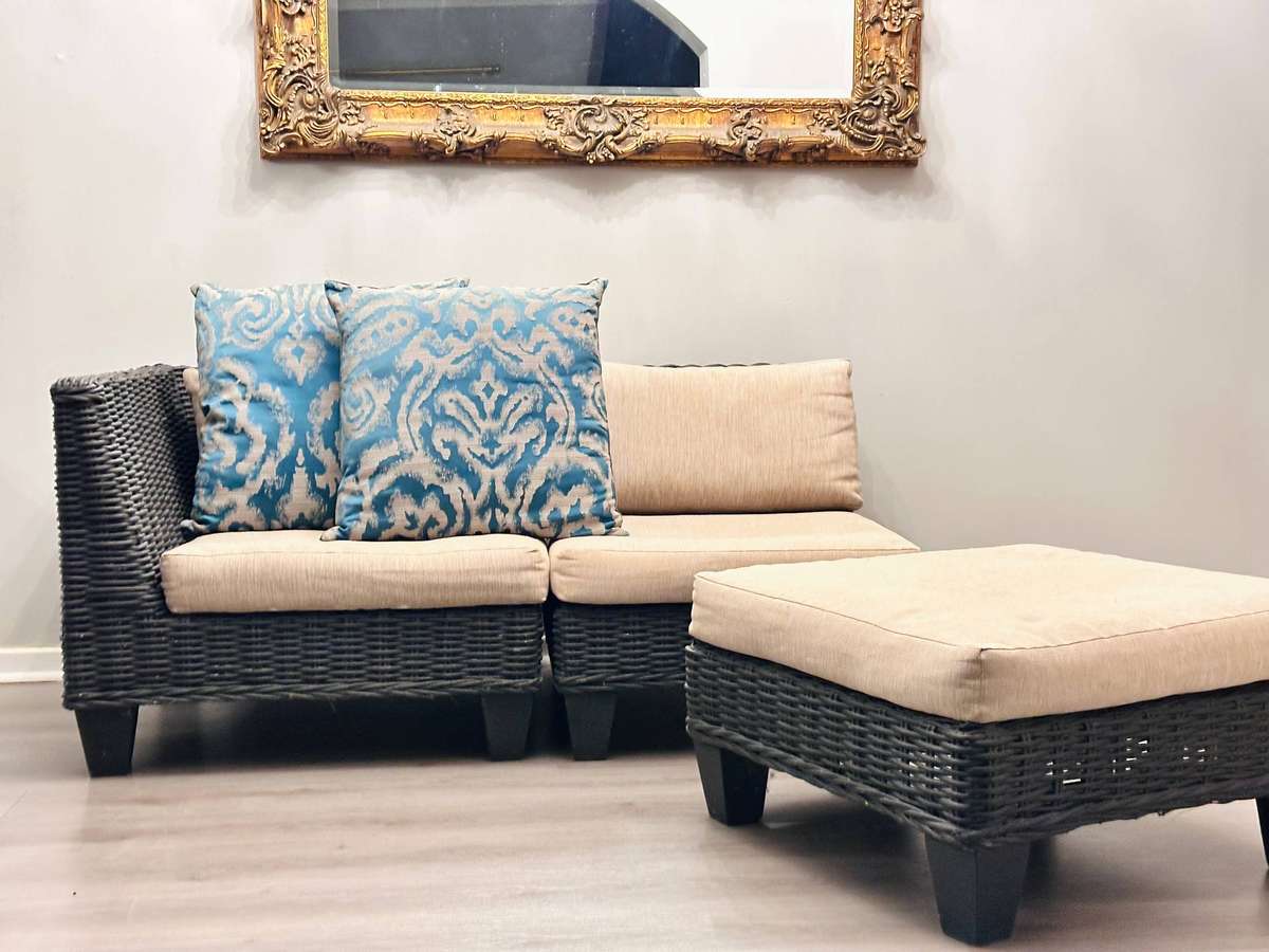 Designer Wicker Statement Patio Set
