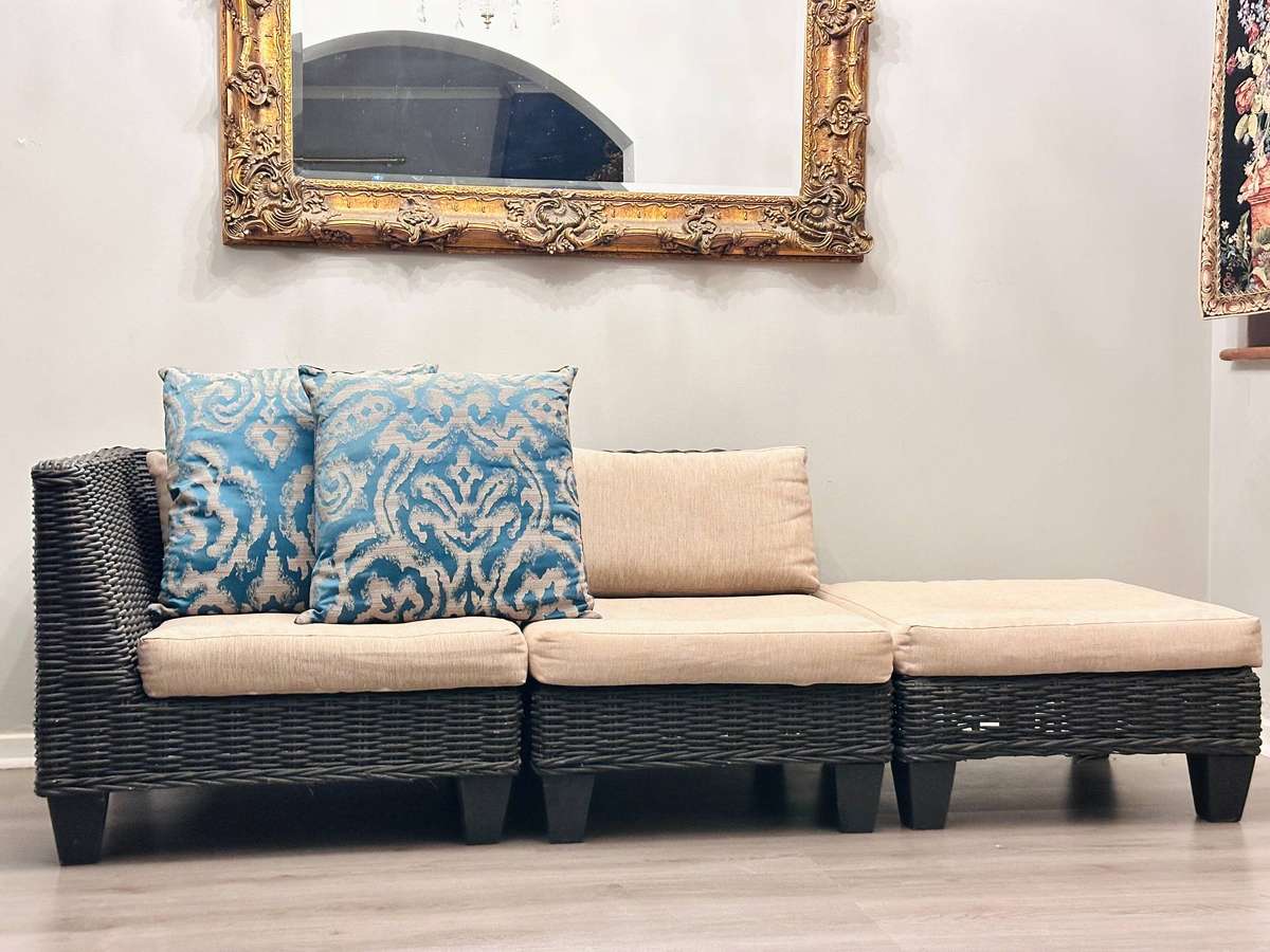 Designer Wicker Statement Patio Set