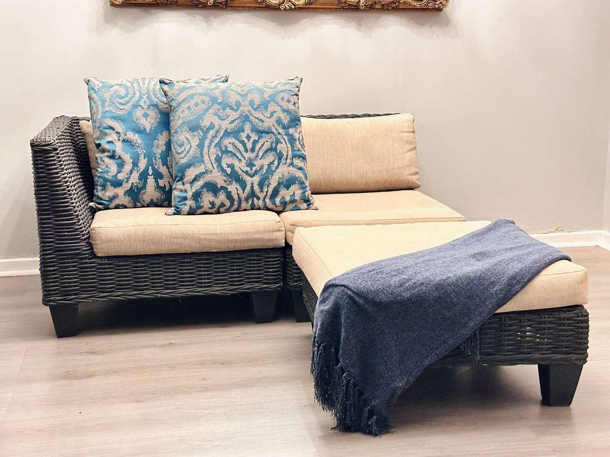 Designer Wicker Statement Patio Set