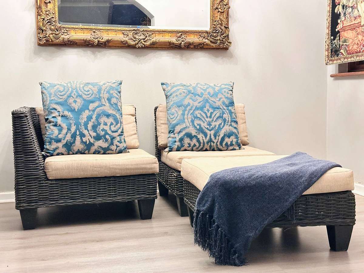Designer Wicker Statement Patio Set