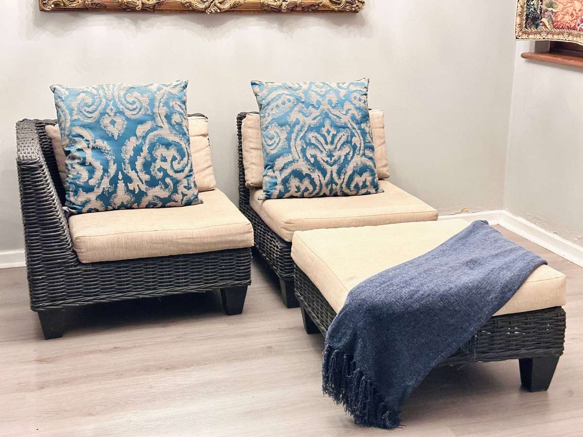 Designer Wicker Statement Patio Set