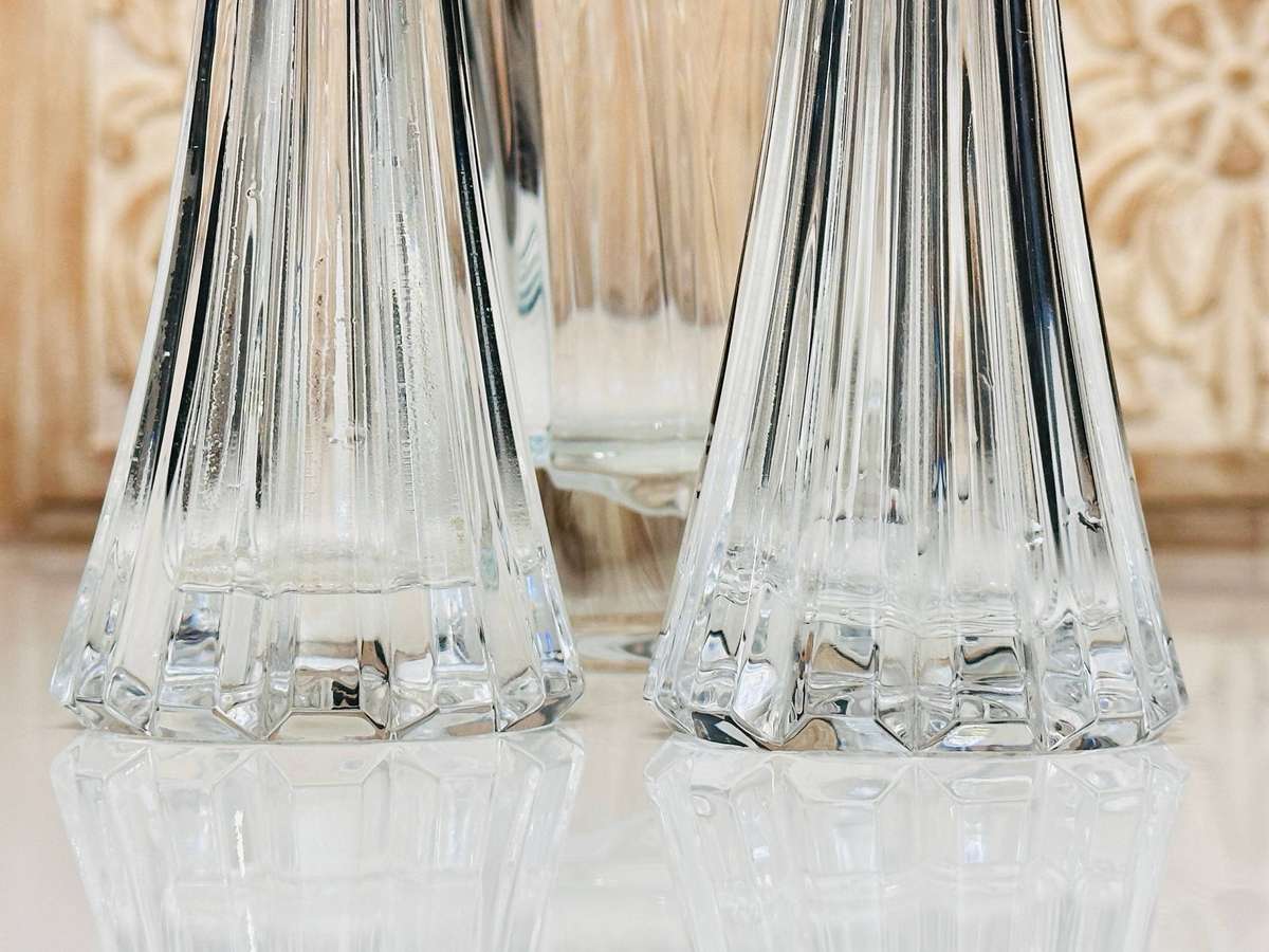 Exquisite Spilhaus Large Bohemian Crystal Cruet Set