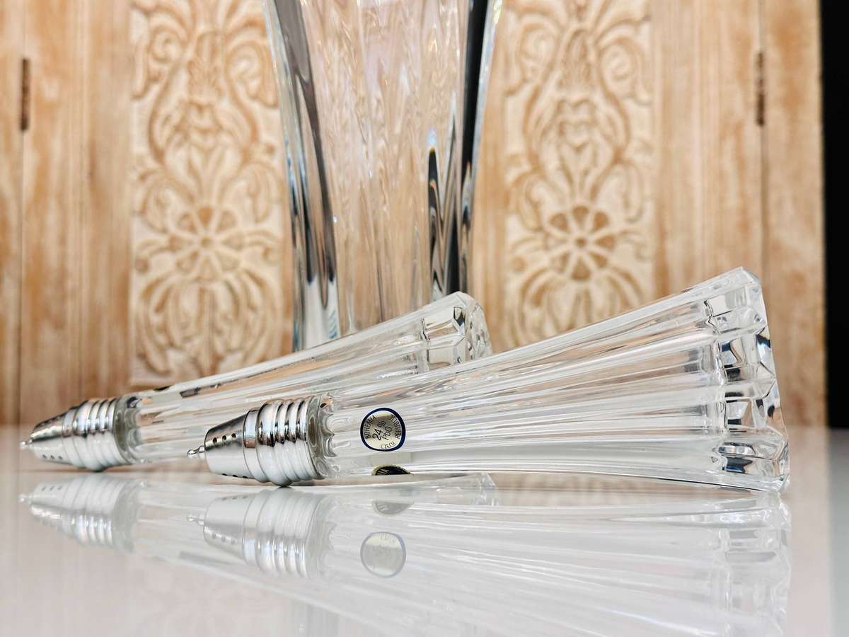 Exquisite Spilhaus Large Bohemian Crystal Cruet Set