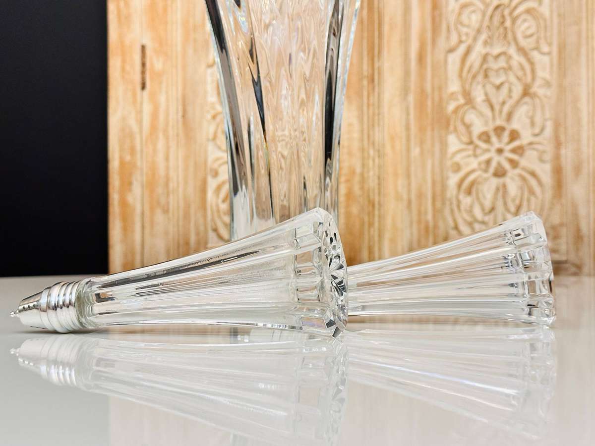 Exquisite Spilhaus Large Bohemian Crystal Cruet Set
