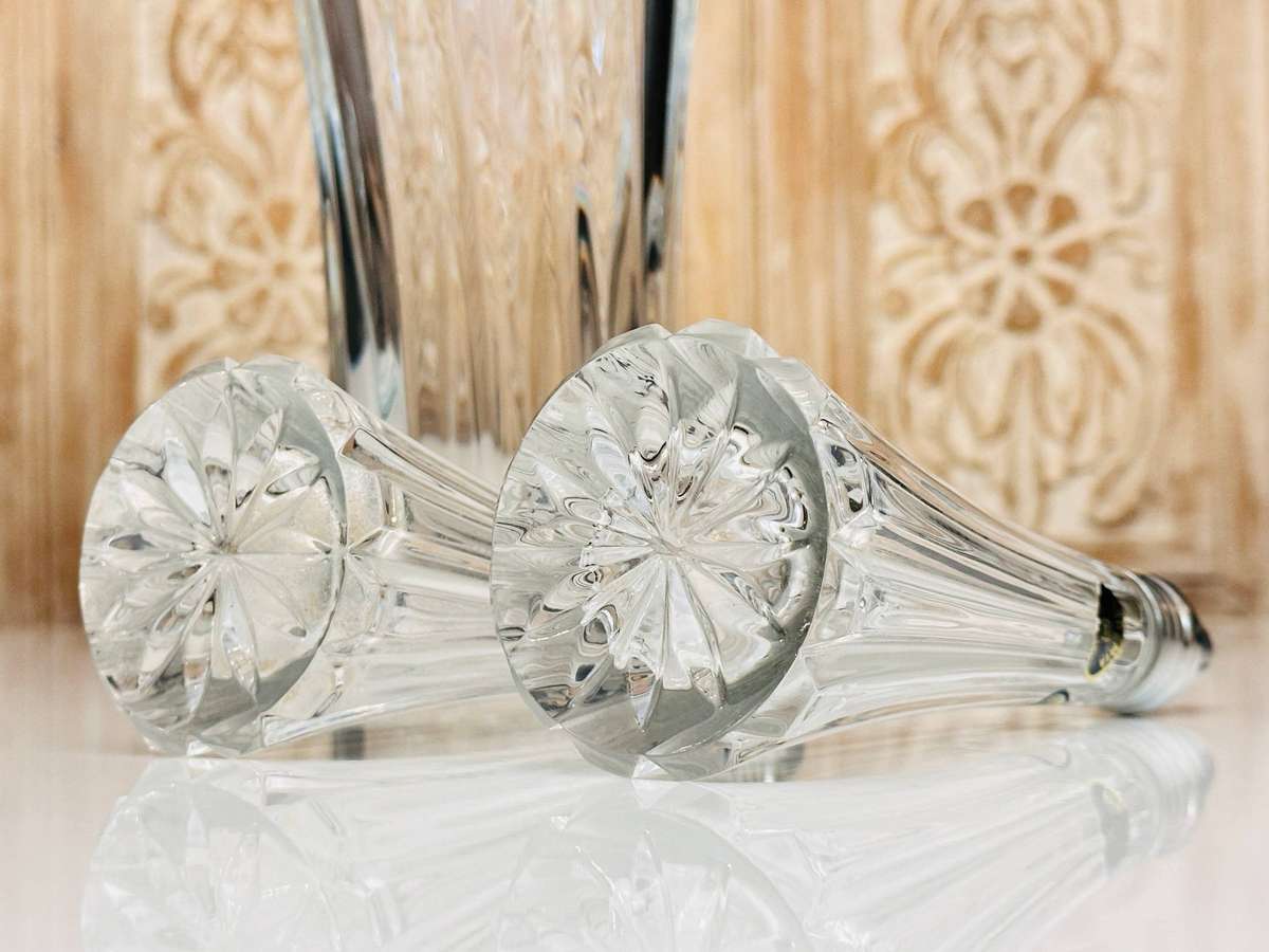 Exquisite Spilhaus Large Bohemian Crystal Cruet Set