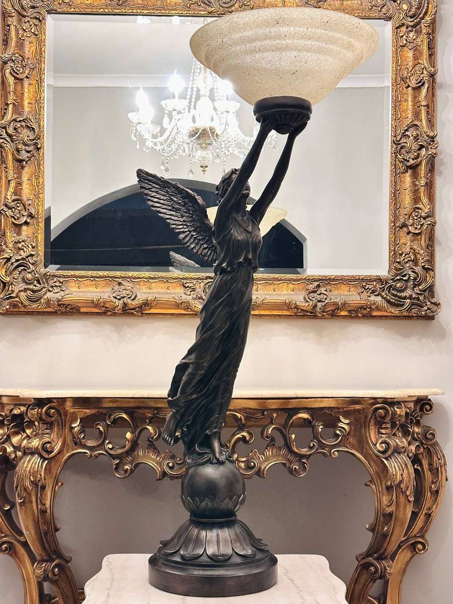 Exquisite Vintage Italian Large 1.2m Angel Statement Lamp
