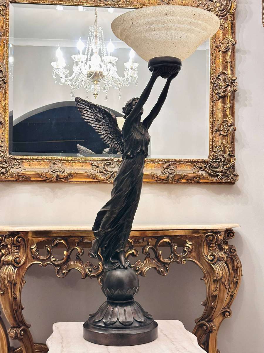 Exquisite Vintage Italian Large 1.2m Angel Statement Lamp