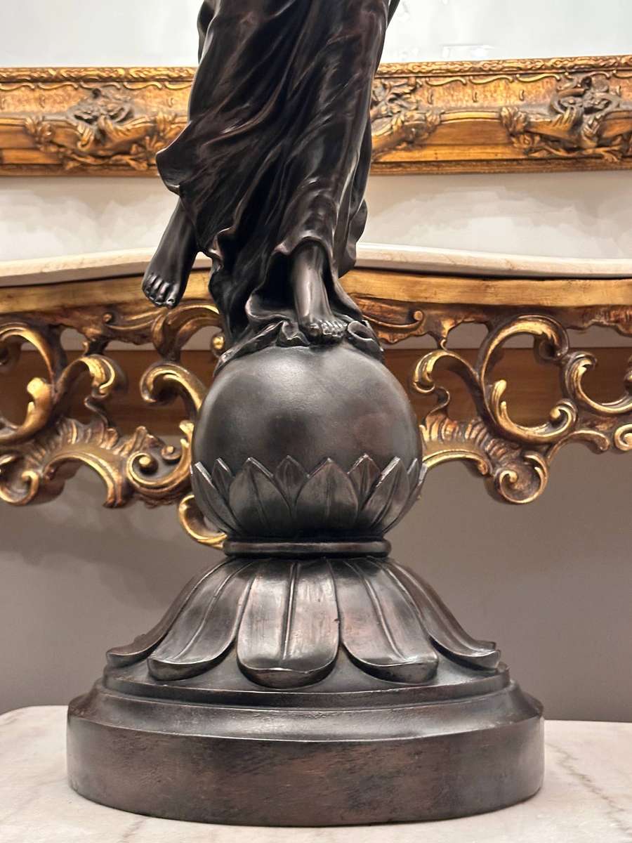 Exquisite Vintage Italian Large 1.2m Angel Statement Lamp